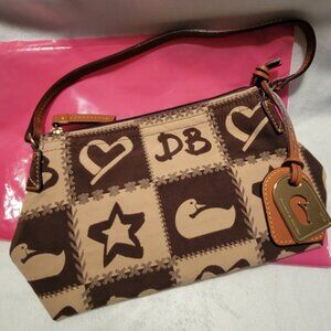 New Dooney & Bourke Brown/Beige Pouchette